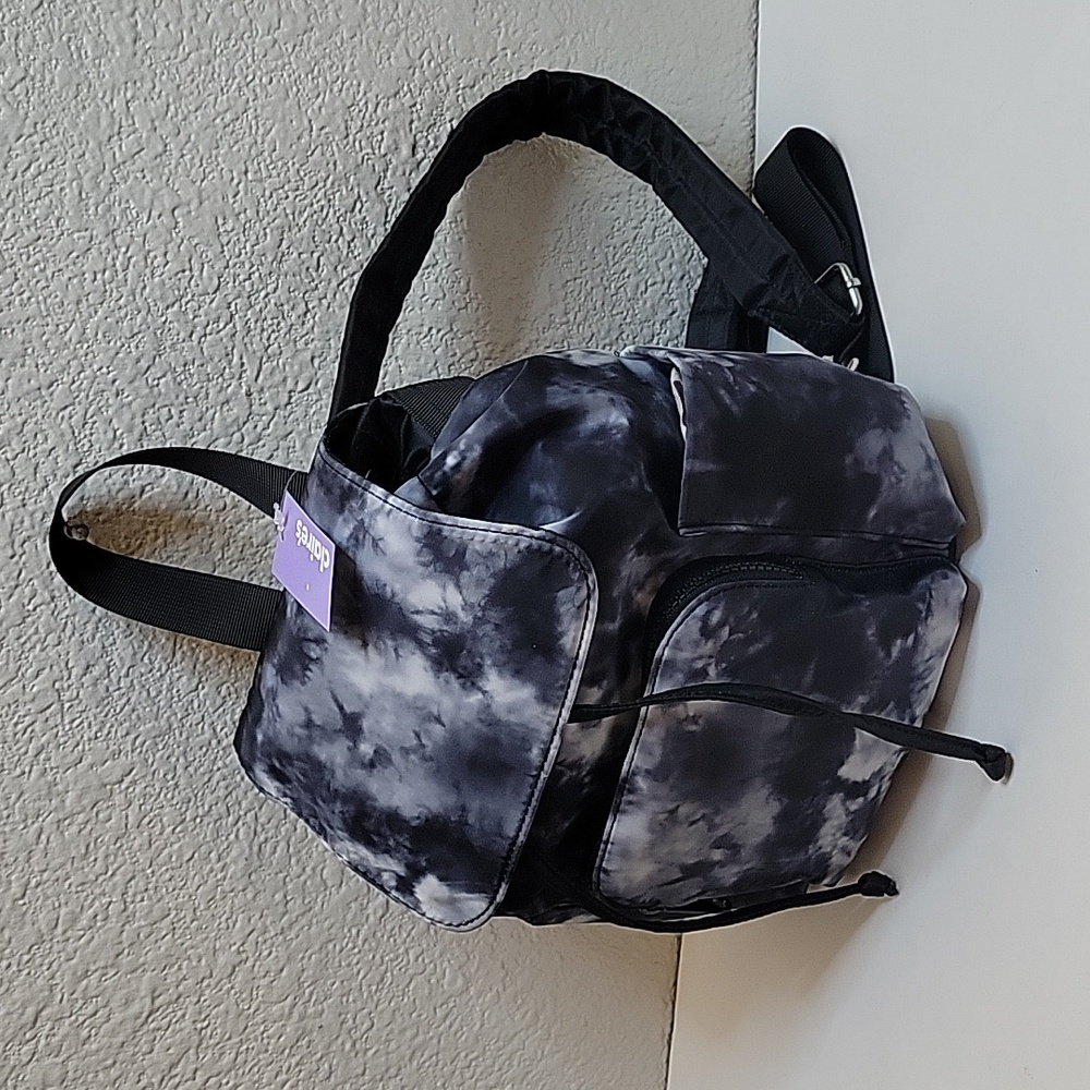 NEW! Claire's Tie Dye Small Backpack Black